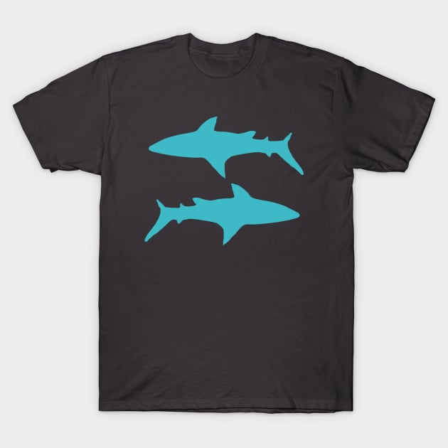 Blue Shark Pisces T-Shirt by Janremi